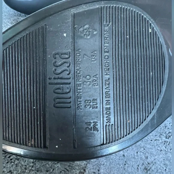 Melissa Black Flats with Bow - Picture 7 of 10